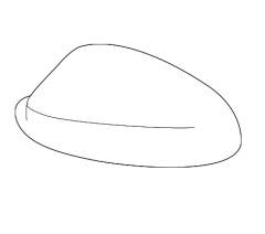 BMW 1 Series 2009-2012 Primed (Suitable for Painting) Wing Mirror Cover Passenger Side