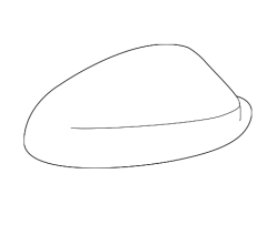 BMW 1 Series 2009-2012 Primed (Suitable for Painting) Wing Mirror Cover Driver Side