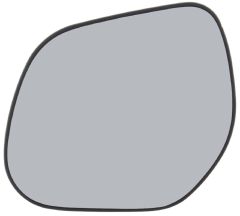 Peugeot 4007 2007-2012 Heated Clear Tinted Convex Wing Mirror Glass Passenger Side
