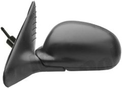 Peugeot 406 1995-1999 Manual (Cable Toggle) Clear Tinted Glass Black Wing Mirror Unit Passenger Side