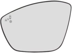 Peugeot E-2008 2024-2026 Heated Clear Tinted Convex (Blind Spot Detection) Wing Mirror Glass Passenger Side