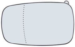 Renault Megane 2006-2009 Heated Clear Tinted Aspherical Wing Mirror Glass Passenger Side