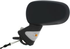 Renault Modus 2004-2008 Manual (Cable Toggle) Clear Indicator Black Wing Mirror Unit Passenger Side