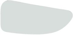 Nissan Interstar 2022-2025 Non-Heated Clear Tinted Convex Lower Wing Mirror Glass Driver Side