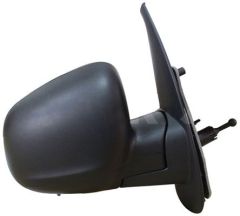 Mercedes-Benz Citan 2012-2021 Manual (Cable Toggle) With Temperature Sensor Black Wing Mirror Unit Driver Side