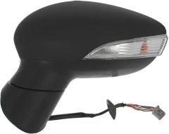 Ford Fiesta 2008-2012 Electric Heated Black Wing Mirror Unit Passenger Side