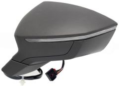 Cupra Ateca 2021-2026 Electric Heated Black Wing Mirror Unit Passenger Side