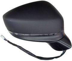 Mazda CX-5 2021-2025 Electric Heated Power Folding With Blind Spot Detection Black Wing Mirror Unit Driver Side