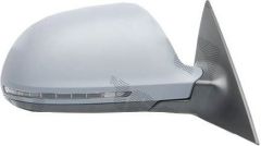 Audi A6 2008-2011 Electric Heated Power Folding with Lane Change Assist Primed (Suitable For Painting) Wing Mirror Unit Driver Side