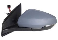 Volkswagen Polo 2017-2021 Manual (Cable Toggle) Primed (Suitable for Painting) Wing Mirror Unit Passenger Side