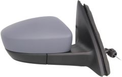 Seat Toledo 2012-2016 Manual (Cable Toggle) Primed (Suitable for Painting) Wing Mirror Unit Driver Side