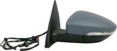 Volkswagen EOS 2010-2015 Electric Heated Primed (Suitable for Painting) Wing Mirror Unit Passenger Side