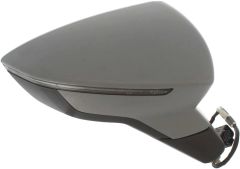 Seat Leon 2013-2018 Electric Primed (Suitable for Painting) Wing Mirror Unit Driver Side