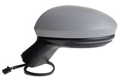 Renault Clio 2023-2026 Electric Heated Power Folding With Blind Spot Detection Primed (Suitable for Painting) Wing Mirror Unit Passenger Side