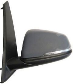BMW 2 Series 2015-2018 Electric Heated Power Folding Primed Cover (Suitable for Painting) Gloss Black Baseplate Wing Mirror Unit Passenger Side