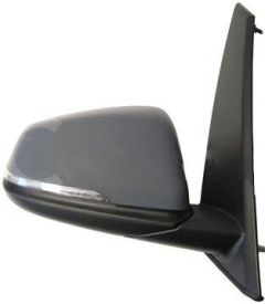 BMW 2 Series 2015-2018 Electric Heated Power Folding Primed Cover (Suitable for Painting) Gloss Black Baseplate Wing Mirror Unit Driver Side