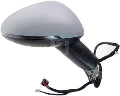 Porsche Macan 2021-2025 Electric Heated Power Folding With Puddle Lamp & Lane Change Assist Primed (Suitable for Painting) Wing Mirror Unit Driver Side