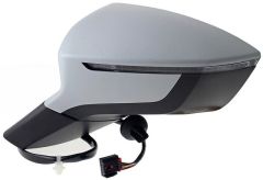 Cupra Ateca 2019-2021 Electric Heated Primed (Suitable for Painting) Wing Mirror Unit Passenger Side