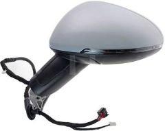 Porsche Macan 2014-2019 Electric Heated Power Folding With Puddle Lamp Primed (Suitable for Painting) Wing Mirror Unit Passenger Side