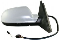 Audi S4 2009-2016 Electric Heated Power Folding with Memory & Lane Change Assist Primed (Suitable for Painting) Wing Mirror Unit Driver Side