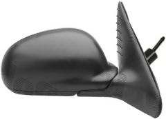 Peugeot 406 1995-1999 Manual (Cable Toggle) Blue Tinted Glass Black Wing Mirror Unit Driver Side