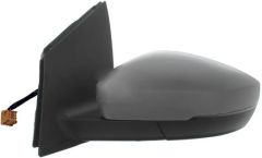 Volkswagen Polo 2009-2013 Electric Heated Power Folding (Orange Connector) Primed (Suitable for Painting) Wing Mirror Unit Passenger Side