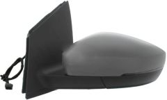 Volkswagen Polo 2009-2013 Electric Heated (Black Connector) Primed (Suitable for Painting) Wing Mirror Unit Passenger Side