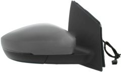 Volkswagen Polo 2009-2013 Manual (Cable Toggle) (Black Connector) Primed (Suitable for Painting) Wing Mirror Unit Driver Side