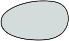 Rover 25 2004-2005 Heated Clear Tinted Convex Wing Mirror Glass Passenger Side