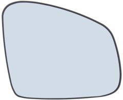 Smart Fortwo 2014-2019 Non-Heated Clear Tinted Convex Wing Mirror Glass Driver Side