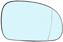 Peugeot 406 1995-1999 Heated Blue Tinted Aspherical Wing Mirror Glass Driver Side
