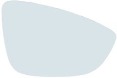 Volkswagen Beetle 2016-2019 Heated Clear Tinted Convex Wing Mirror Glass Driver Side