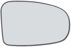 Toyota Avensis 2009-2012 Heated Clear Tinted Convex Wing Mirror Glass Driver Side