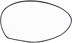 Alfa Romeo 147 2000-2004 Heated Clear Tinted Convex Wing Mirror Glass Driver Side