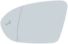 Vauxhall Astra 2015-2019 Heated Clear Tinted Aspherical (Blind Spot Detection) Wing Mirror Glass Passenger Side