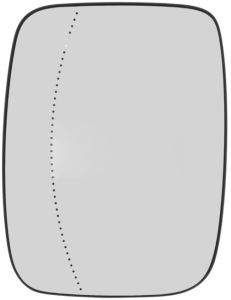 Renault Trafic 2021-2025 Non-Heated Clear Tinted Aspherical Wing Mirror Glass Passenger Side