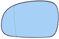 Peugeot 406 1999-2003 Heated Blue Tinted Aspherical Wing Mirror Glass Passenger Side