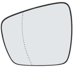 Renault Koleos 2017-2019 Heated Clear Tinted Aspherical Wing Mirror Glass Passenger Side