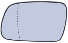 Peugeot 307 2002-2005 Heated Blue Tinted Aspherical Wing Mirror Glass Passenger Side