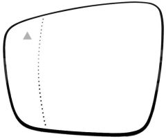Nissan Townstar 2022-2026 Heated Clear Tinted Aspherical (Blind Spot Detection) Wing Mirror Glass Passenger Side