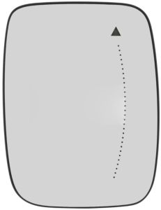 Renault Trafic 2021-2025 Heated Clear Tinted Aspherical (Blind Spot Detection) Wing Mirror Glass Driver Side