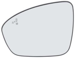 Renault Clio 2023-2026 Heated Clear Tinted Convex (Blind Spot Detection) Wing Mirror Glass Passenger Side