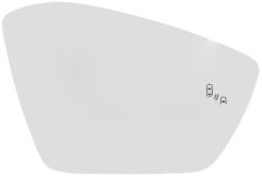 Skoda Superb 2019-2024 Heated Clear Tinted Convex (Blind Spot Detection) Wing Mirror Glass Driver Side
