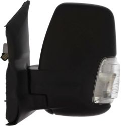 Ford Transit 2019-2027 Manual Short Arm 5w Clear Indicator Black Wing Mirror Unit Passenger Side