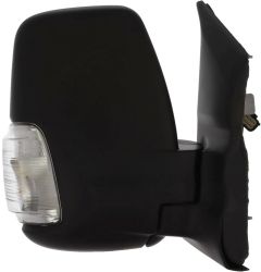 Ford Transit 2019-2027 Manual Short Arm 5w Clear Indicator Black Wing Mirror Unit Driver Side