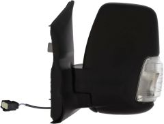 Ford Transit 2019-2027 Electric Heated Power Folding Short Arm 5w Clear Indicator Black Wing Mirror Unit Passenger Side