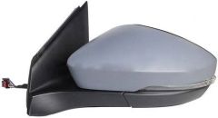 Volkswagen T-Cross 2019-2024 Electric Heated Primed (Suitable for Painting) Wing Mirror Unit Passenger Side