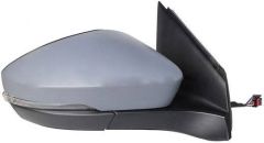 Volkswagen T-Cross 2019-2024 Electric Heated With Blind Spot Detection Primed (Suitable for Painting) Wing Mirror Unit Driver Side