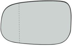 Volvo C70 2007-2009 Heated Clear Tinted Aspherical Wing Mirror Glass Passenger Side