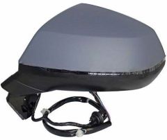 Audi Q7 2024-2026 Electric Heated Power Folding With Lane Change Assist Primed (Suitable for Painting) Wing Mirror Unit Passenger Side